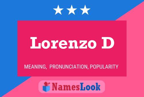 Poster del nome Lorenzo D