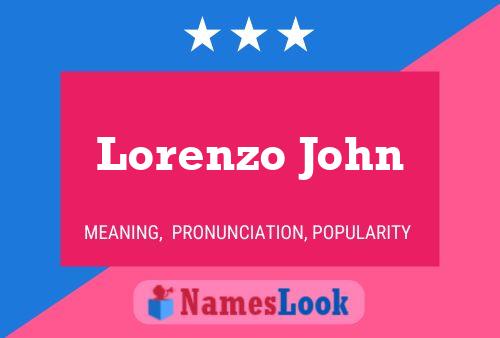 Poster del nome Lorenzo John