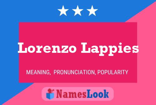 Poster del nome Lorenzo Lappies