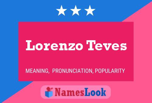 Poster del nome Lorenzo Teves