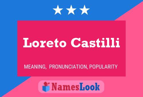 Poster del nome Loreto Castilli