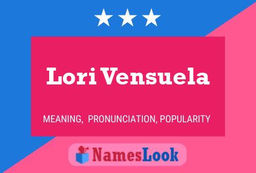 Poster del nome Lori Vensuela