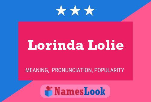 Poster del nome Lorinda Lolie