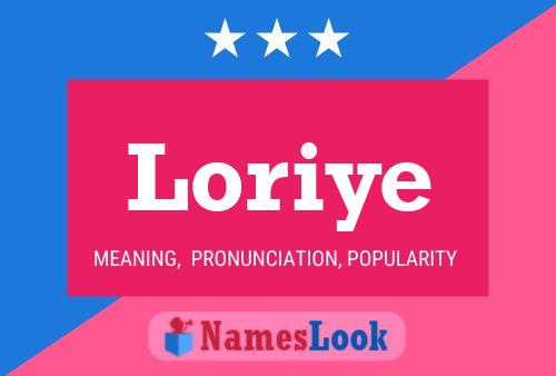 Poster del nome Loriye