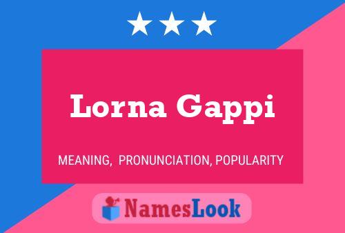 Poster del nome Lorna Gappi