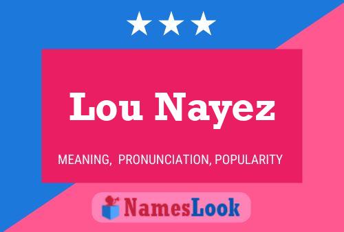 Poster del nome Lou Nayez