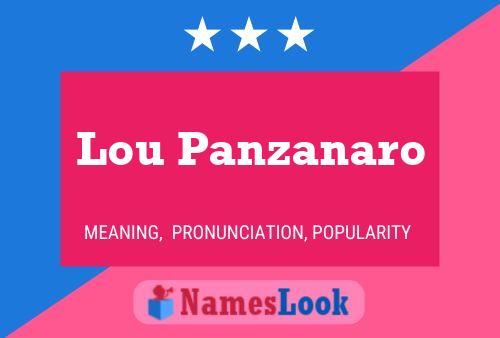 Poster del nome Lou Panzanaro