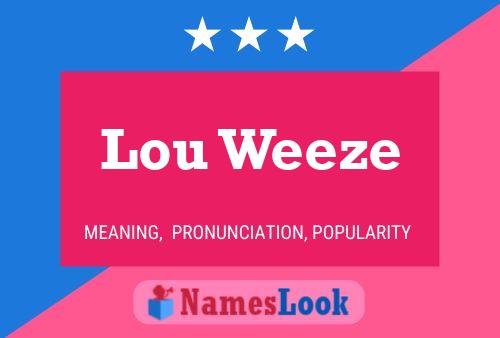 Poster del nome Lou Weeze