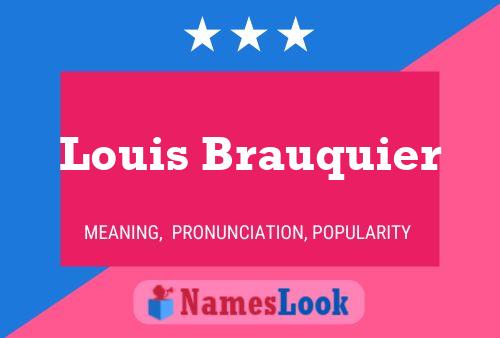 Poster del nome Louis Brauquier