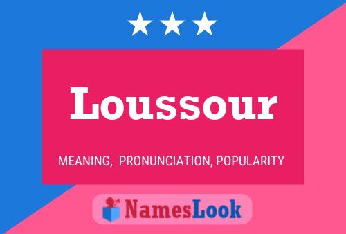 Poster del nome Loussour