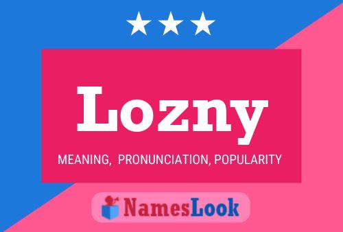 Poster del nome Lozny