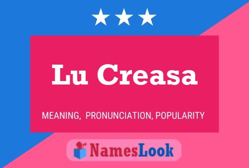 Poster del nome Lu Creasa