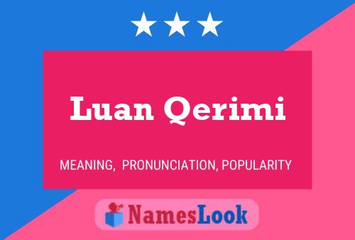 Poster del nome Luan Qerimi