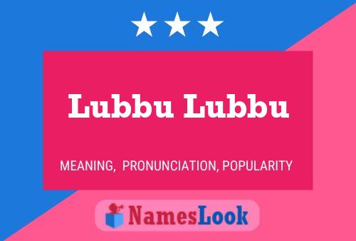 Poster del nome Lubbu Lubbu