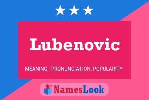 Poster del nome Lubenovic