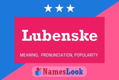 Poster del nome Lubenske