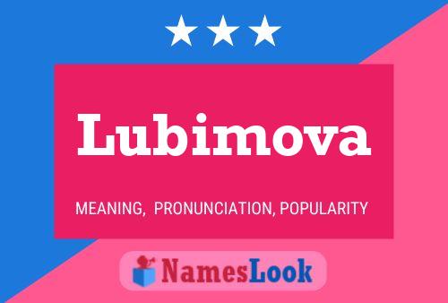 Poster del nome Lubimova