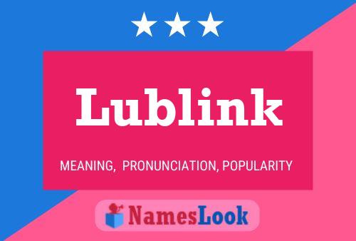 Poster del nome Lublink