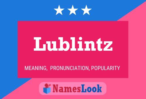 Poster del nome Lublintz