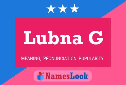 Poster del nome Lubna G