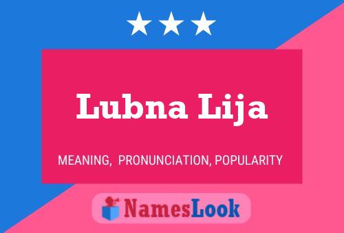 Poster del nome Lubna Lija