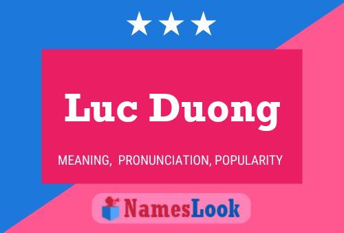 Poster del nome Luc Duong