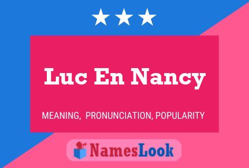 Poster del nome Luc En Nancy