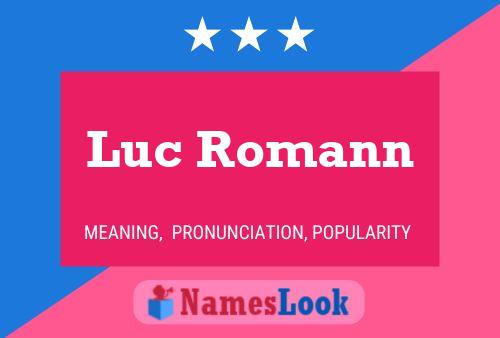 Poster del nome Luc Romann