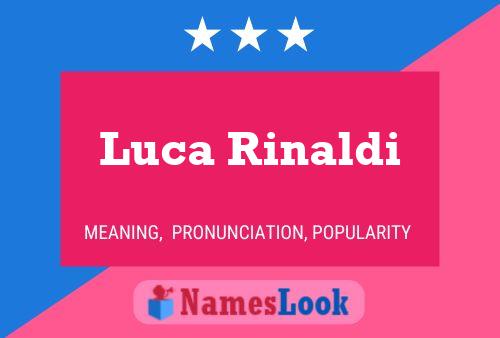 Poster del nome Luca Rinaldi