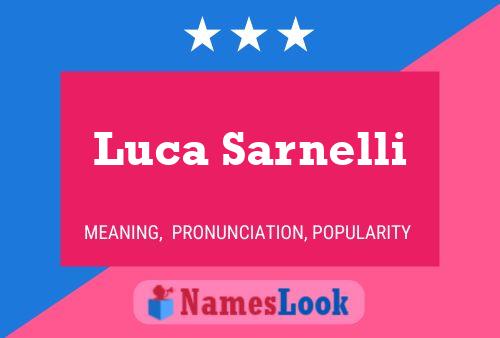 Poster del nome Luca Sarnelli