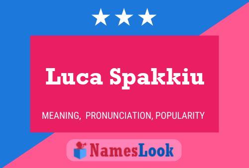 Poster del nome Luca Spakkiu