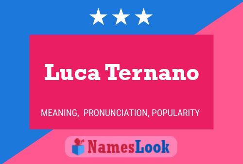 Poster del nome Luca Ternano