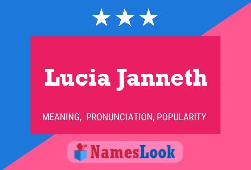 Poster del nome Lucia Janneth