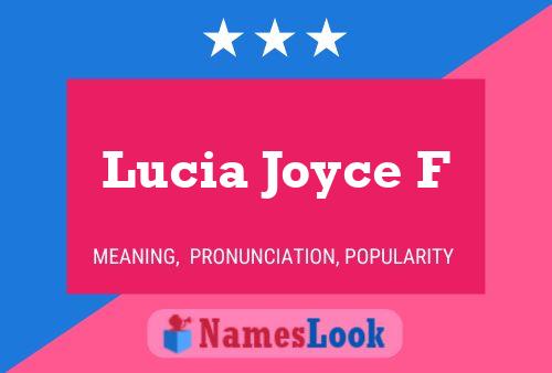 Poster del nome Lucia Joyce F