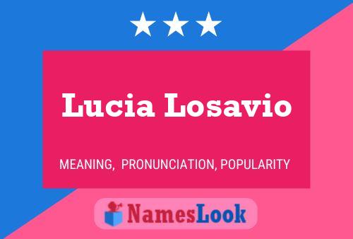 Poster del nome Lucia Losavio