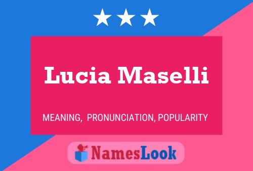 Poster del nome Lucia Maselli