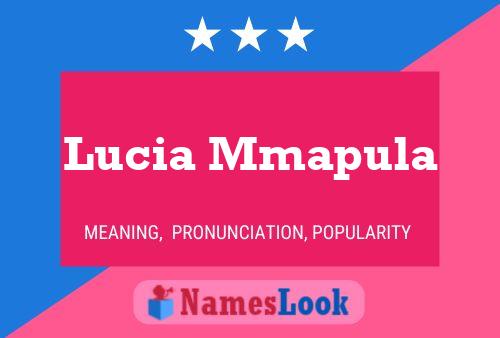 Poster del nome Lucia Mmapula