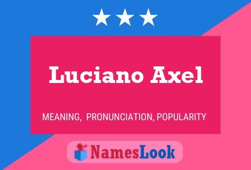 Poster del nome Luciano Axel