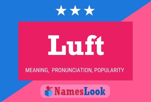 Poster del nome Luft