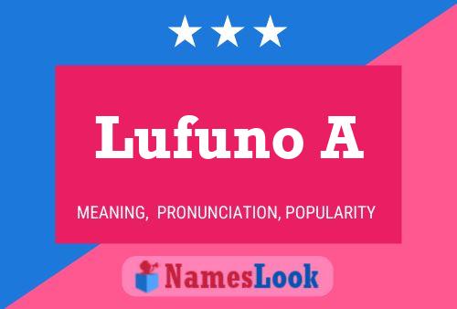 Poster del nome Lufuno A