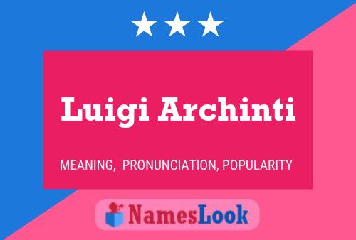 Poster del nome Luigi Archinti