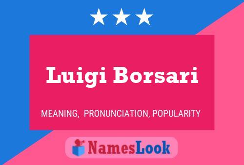 Poster del nome Luigi Borsari