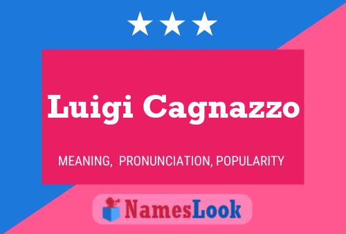 Poster del nome Luigi Cagnazzo