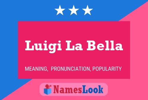 Poster del nome Luigi La Bella