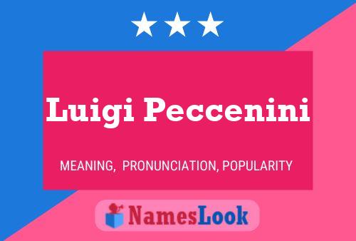 Poster del nome Luigi Peccenini