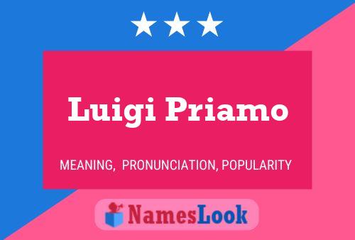 Poster del nome Luigi Priamo