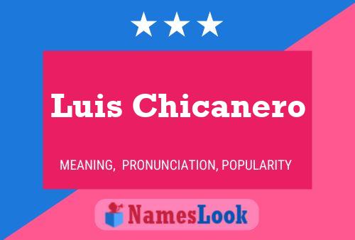 Poster del nome Luis Chicanero