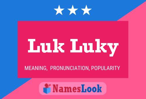 Poster del nome Luk Luky