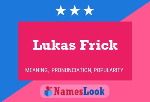 Poster del nome Lukas Frick