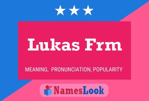 Poster del nome Lukas Frm